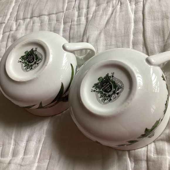 SET OF 2 VINTAGE PORTMEIRION BOTANIC GARDEN ESPRESSO CUPS - Picture 8 of 10